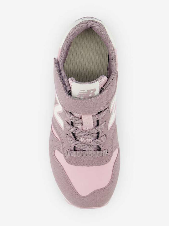 373 Hook Loop Kids Sneakers with Scratch Pink