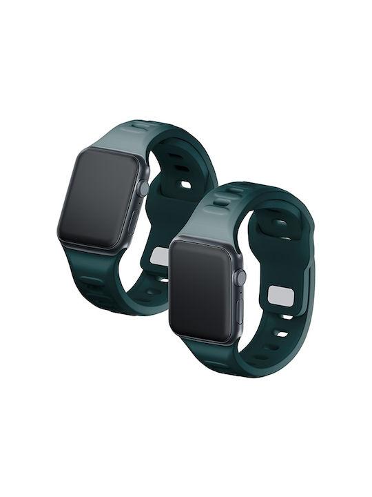 3MK Strap Silicone with Pin Green (Apple Watch 38/40/41/42mm)