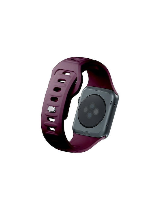 3MK Λουράκι Σιλικόνης με Pin Μπορντό (Apple Watch 44/45/46mm/Ultra 49mm)