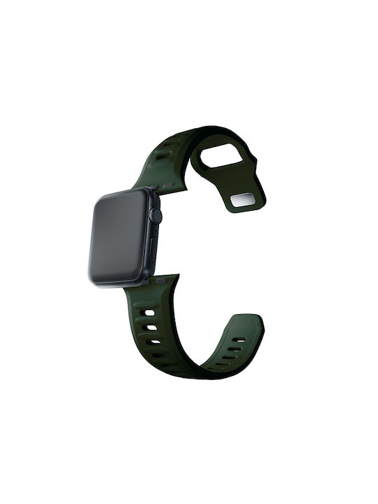 3MK Armband Silikon mit Pin Grün (Apple Watch 44/45/46mm/Ultra 49mm)