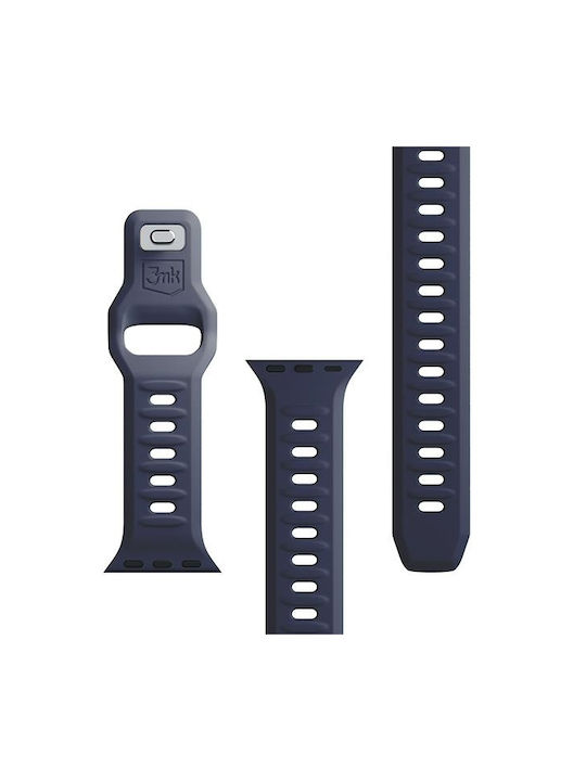 3MK Curea Silicon cu Pin Gri (Apple Watch 44/45/46mm/Ultra 49mm)