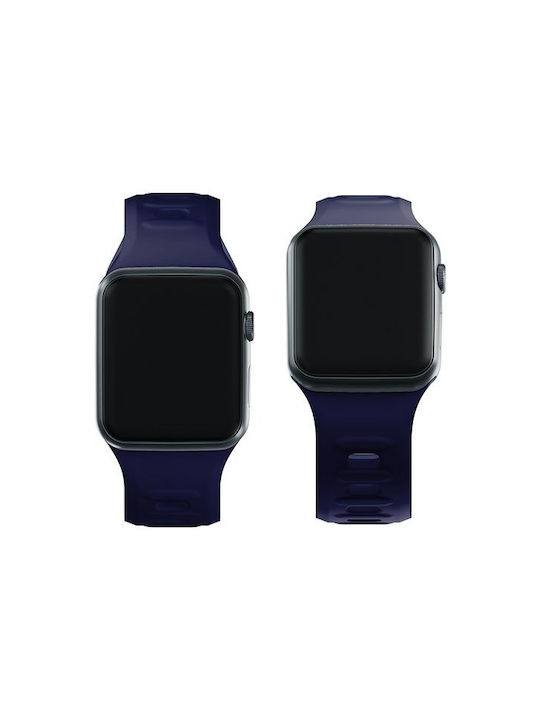 3MK Armband Silikon mit Pin Blau (Apple Watch 44/45/46mm/Ultra 49mm)