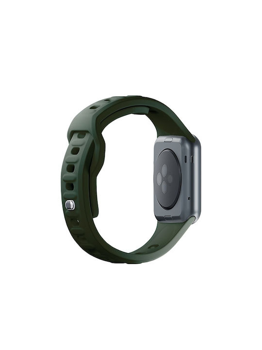 3MK Armband Silikon mit Pin Grün (Apple Watch 44/45/46mm/Ultra 49mm)