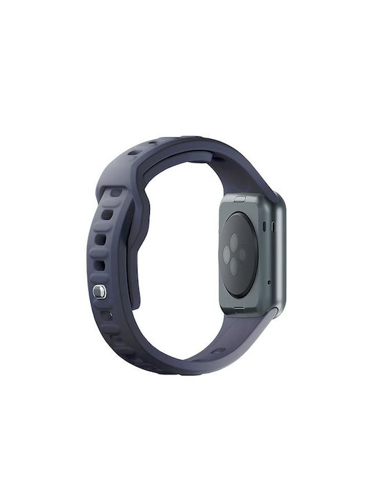 3MK Curea Silicon cu Pin Gri (Apple Watch 44/45/46mm/Ultra 49mm)