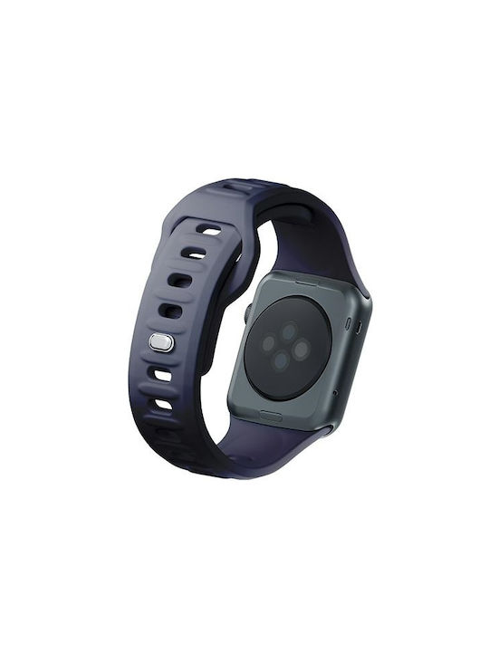 3MK Curea Silicon cu Pin Gri (Apple Watch 44/45/46mm/Ultra 49mm)