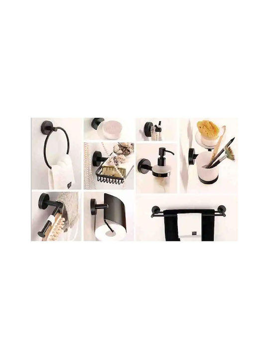 Karag Uno Single Wall-Mounted Bathroom Hook ​5.5x5.5cm Black 120155