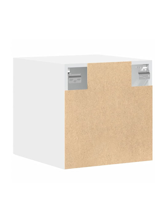 Wall Living Room Cabinet from Particle Board White 40x42.5x40cm