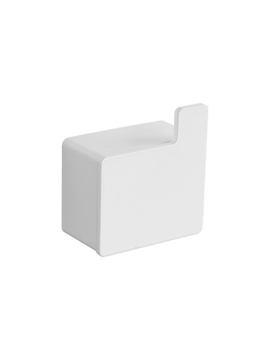 Kapitan Άγκιστρο Μπάνιου Μονό με Βίδες ​5.5x5.5cm Inox Γκρι