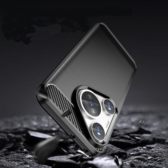 Techsuit Carbon Silicon Huawei Pura 70 Pro Negru