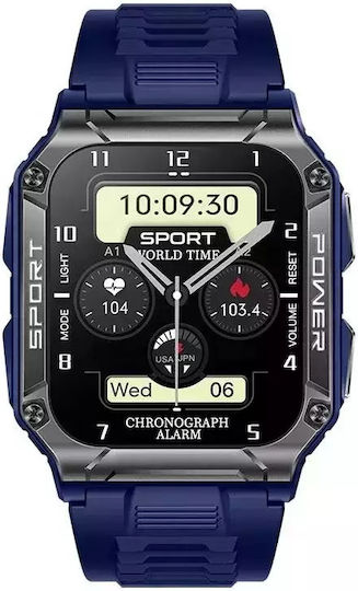 Nubi NX6 Smartwatch με Παλμογράφο (Μπλε)