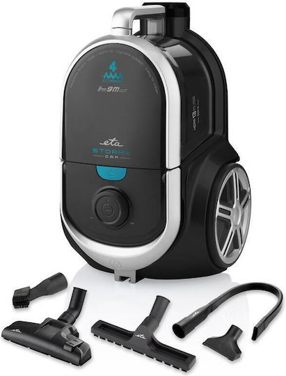 ETA Stormy Car Ηλεκτρική Σκούπα 800W με Κάδο 2.2lt Μαύρη