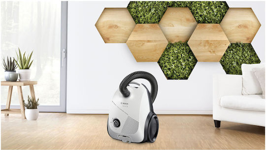 Bosch BGLS2WH1H Ηλεκτρική Σκούπα 600W με Σακούλα 3.5lt Λευκή