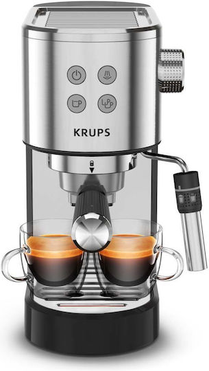Krups Virtuoso Espressomaschine 1350W Druckreiniger 15bar Silber XP440C