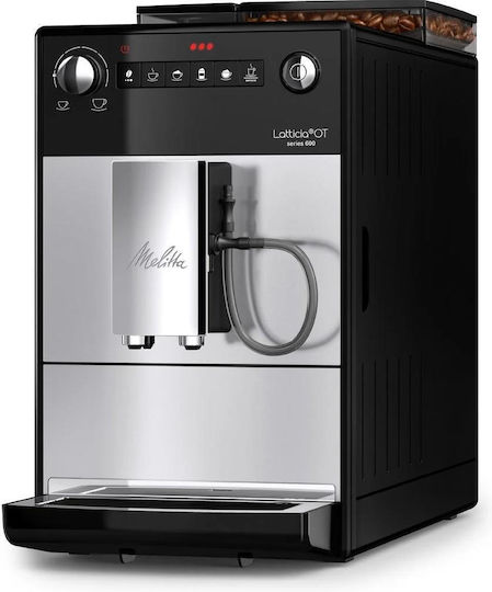 Latticia Автоматична Еспресо Кафемашина 1450W Налягане 15bar с Мелачка Черна F300-101
