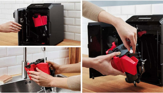 Bosch VeroCafe Αυτόματη Μηχανή Espresso 1300W Πίεσης 15bar με Μύλο Άλεσης Μαύρη