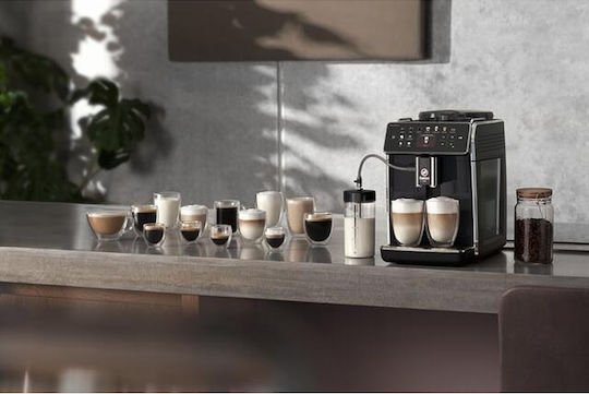 Philips Saeco GranAroma Automatic Espresso Machine 1500W Pressure 15bar for Cappuccino with Grinder Black SM6580/10