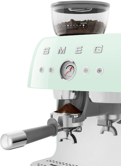 Smeg Automatic Espresso Machine 1650W Pressure 20bar with Grinder Green EGF03PGEU