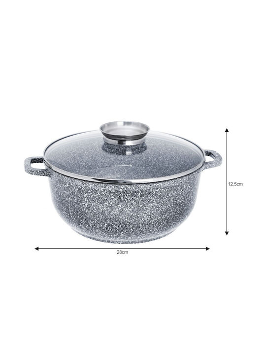 Klausberg Pots Set of Aluminum with Ceramic Coating Grey 3pcs
