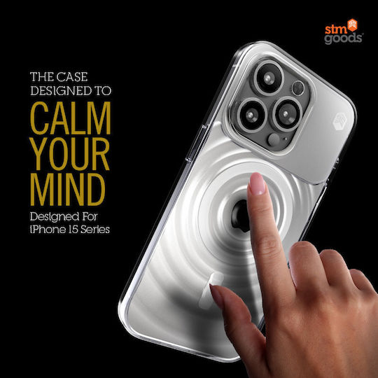 STM Back Cover Σιλικόνης Μαύρο (iPhone 15 Pro)
