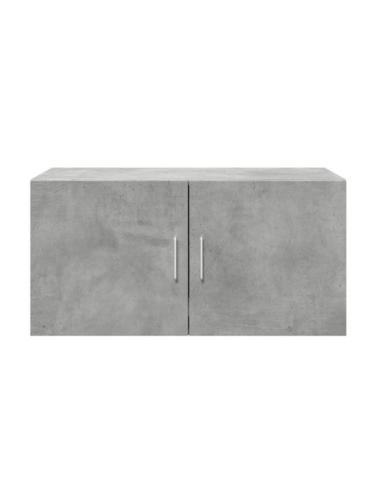 Wand Wohnzimmer Schrank aus Spanplatte Grau 80x42.5x40cm