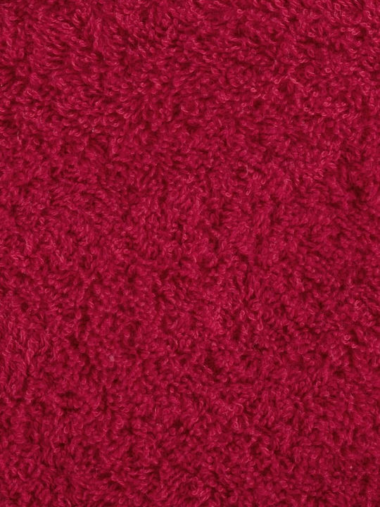 vidaXL Bath Towel 100x150cm Red 10 Pieces Weight 600gsm