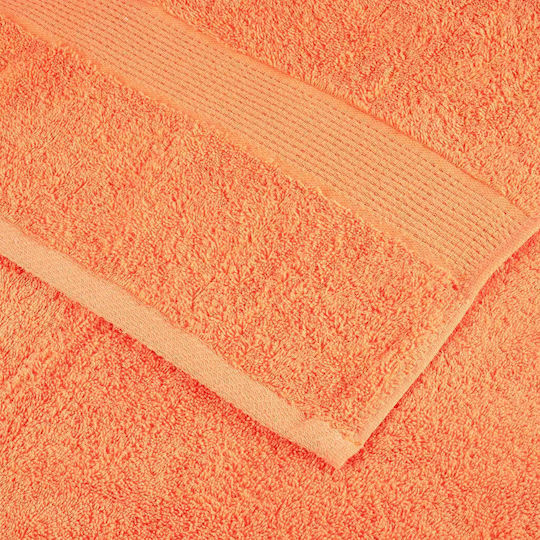 vidaXL Bath Towel 100x200cm Orange 4 Pieces Weight 600gsm