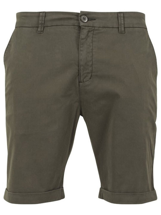 Bermudă de Bărbați Chino Dark Olive