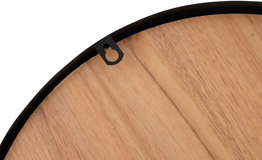 vidaXL Silent Ceas de Perete Lemn Maro Ø39cm