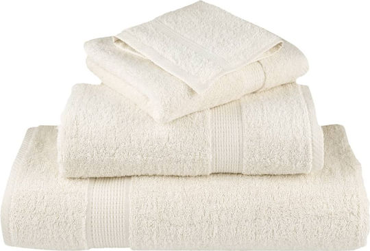 vidaXL Set 4 Hotel Pool and Beach Towels 200x80 cm 600gsm Beige