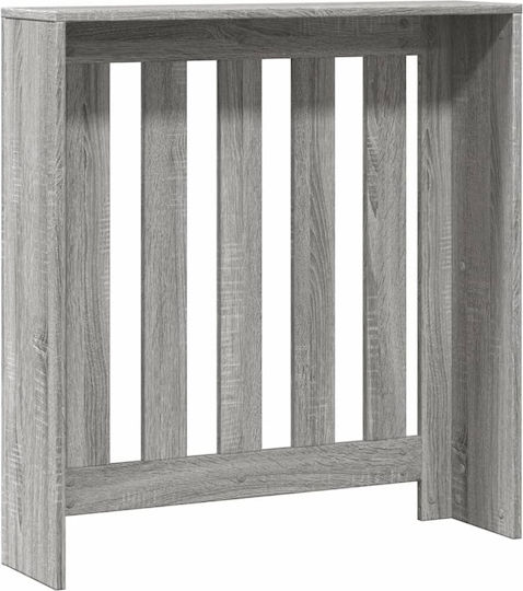 vidaXL Gray Particleboard Radiator Cover 78x20x82cm