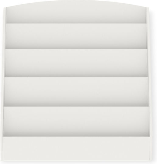 Βιβλιοθήκη Δαπέδου Ξύλινη Λευκή 80x30x80cm