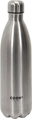 Cook Concept Flasche Thermosflasche Rostfreier Stahl Silber 1lt