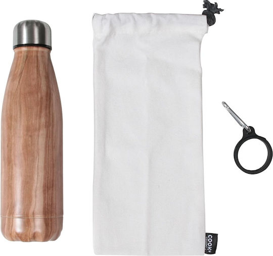 Cook Concept Μπουκάλι Θερμός Ανοξείδωτο 500ml Καφέ