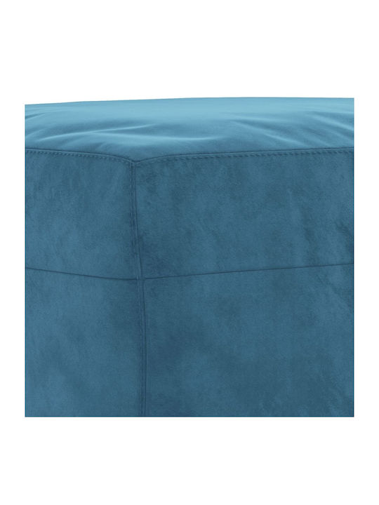 Living Room Furniture Set 2-Seater & 2-Seater & Stool Blue