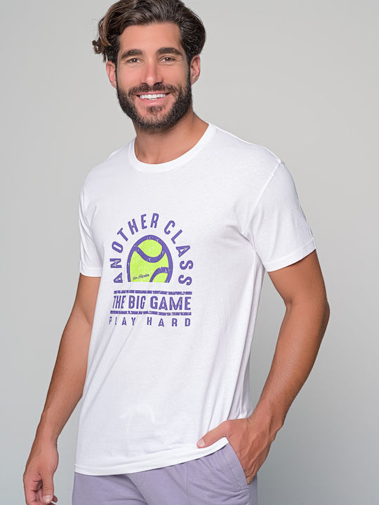 Van Hipster Bărbați T-shirt Sportiv cu Mânecă Scurtă Alb