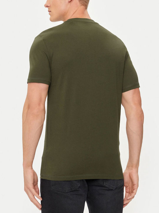 Guess Men's Short Sleeve Blouse Green