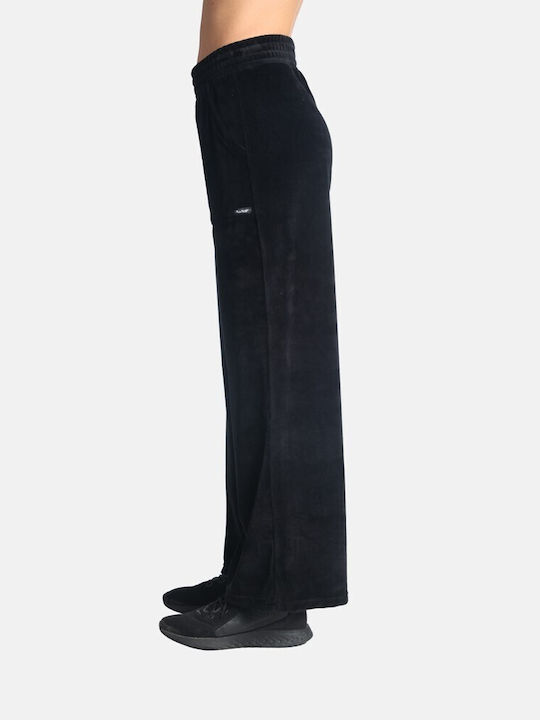 Paco & Co Damen Stoff Palazzo-Hose Schwarz