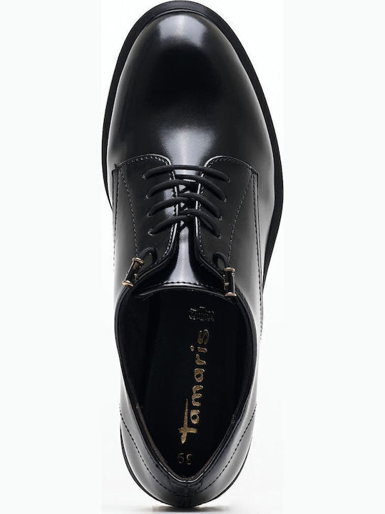 Women's Leather Oxford Shoes Black