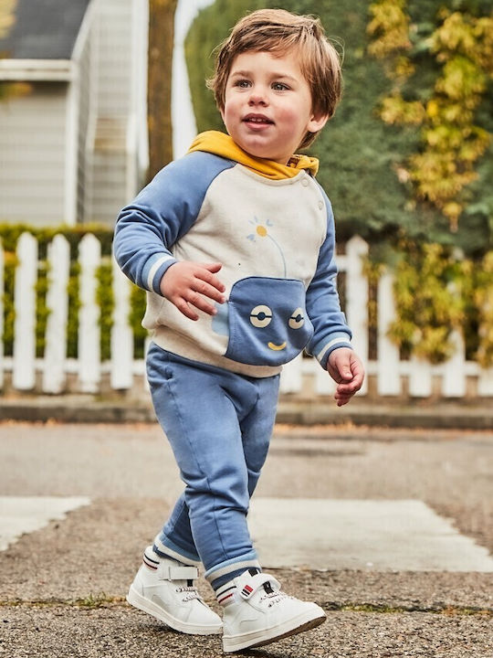 Kinder Sweatpants Set - Jogginganzug Beige 3Stück Robot