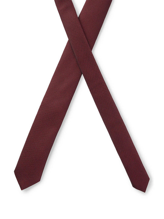 Hugo Boss Men's Tie in Burgundy Color