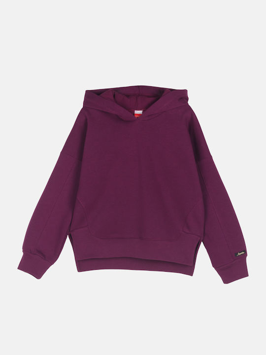 Kids Sweatpants Set Burgundy 2pcs Unicolor