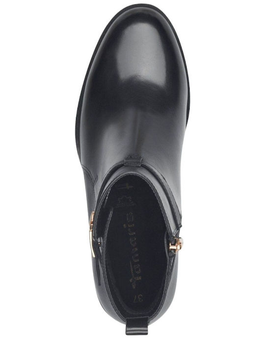 Leather Women's Ankle Boots Black