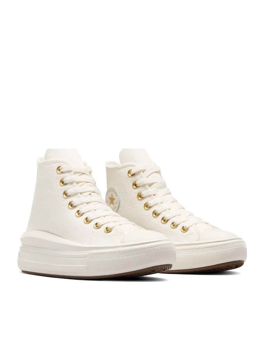 Chuck Taylor All Star Chuck Taylor Παιδικά Sneakers High Μπεζ