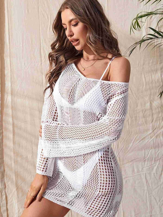 Merry See Women's Dress Beachwear White