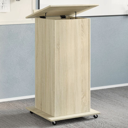 vidaXL Stand Music Height 107-107cm Brown 848026