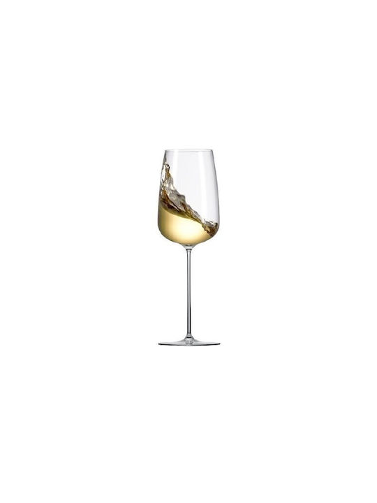 Rona Set of Glasses for White Wine made of Glass in White Color 480ml 2pcs