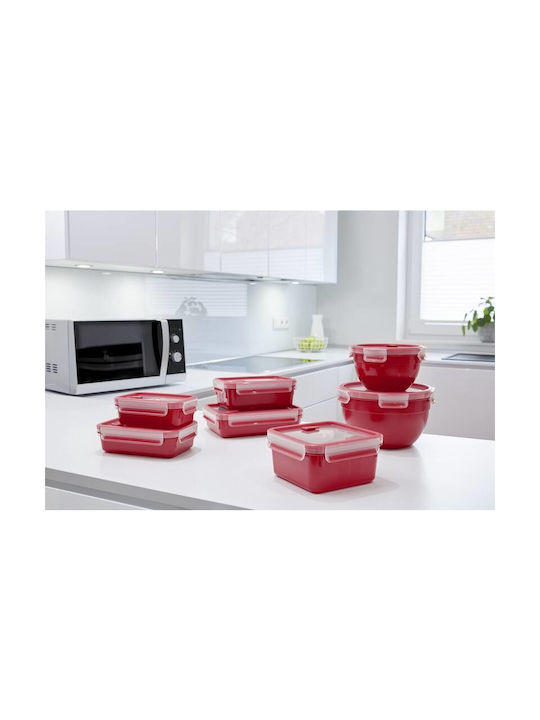 Tefal Masterseal Кутия За Храна Пластмасова Червена 1.2л