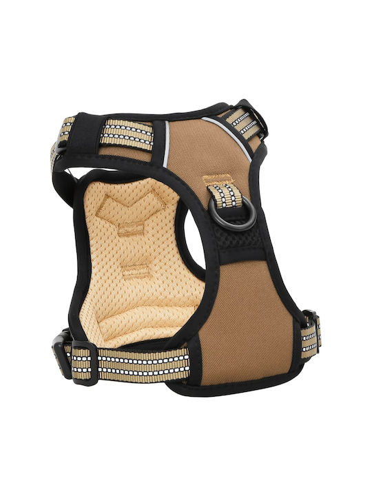 vidaXL Dog Harness Brown Large 4013372