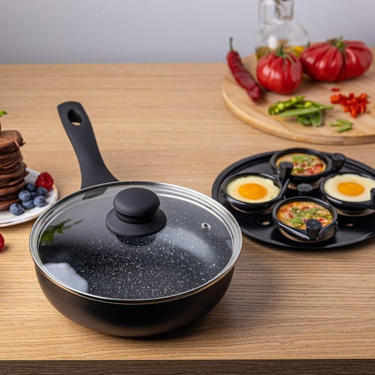 KING Hoff Pan for Pancakes made of Stainless Steel with Non-Stick Coating 20cm