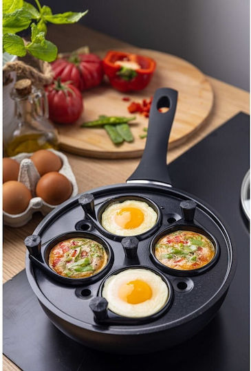 KING Hoff Pan for Pancakes made of Stainless Steel with Non-Stick Coating 20cm